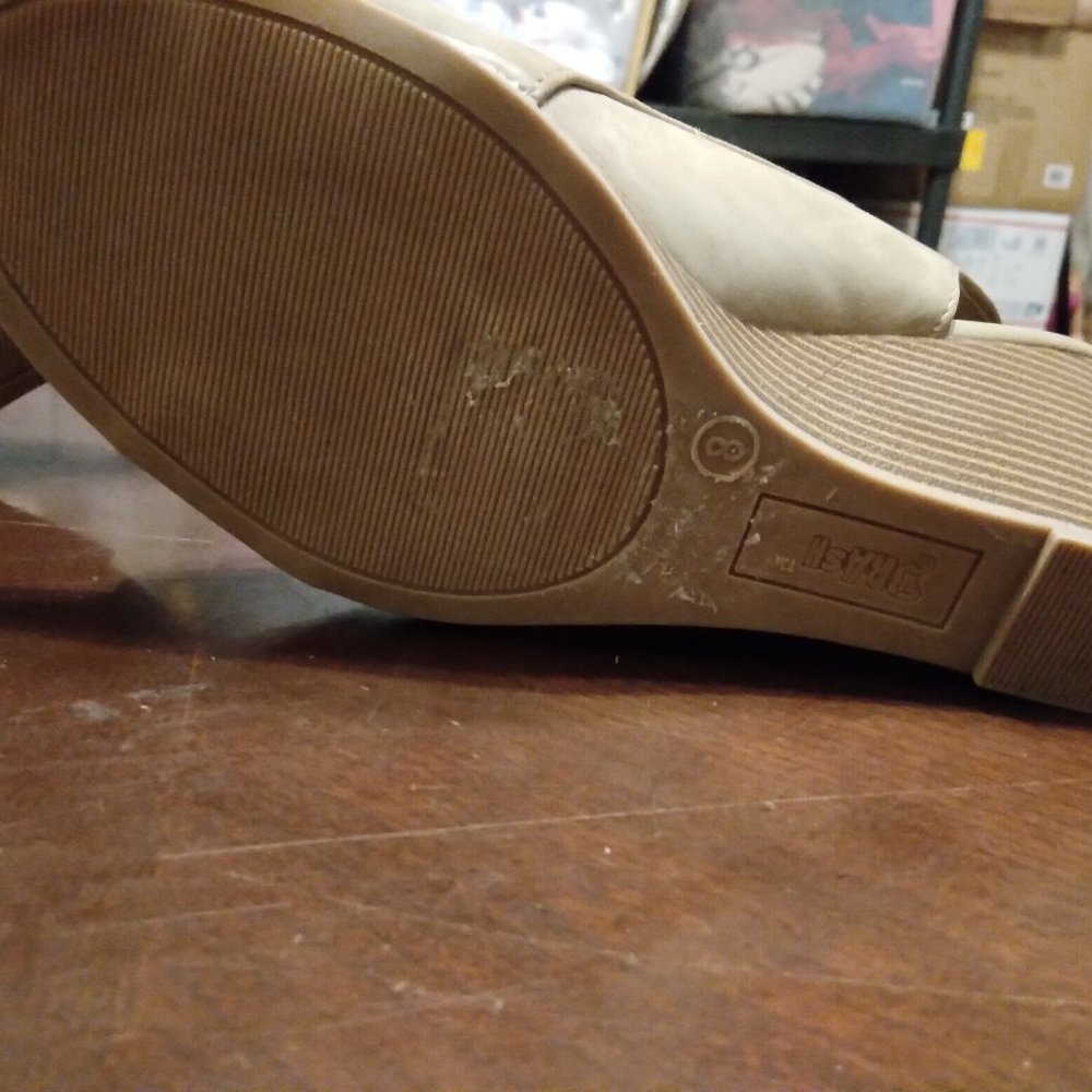 BRASH TAN SUEDE HEELED SANDAL BOOT - Picture 4 of 8